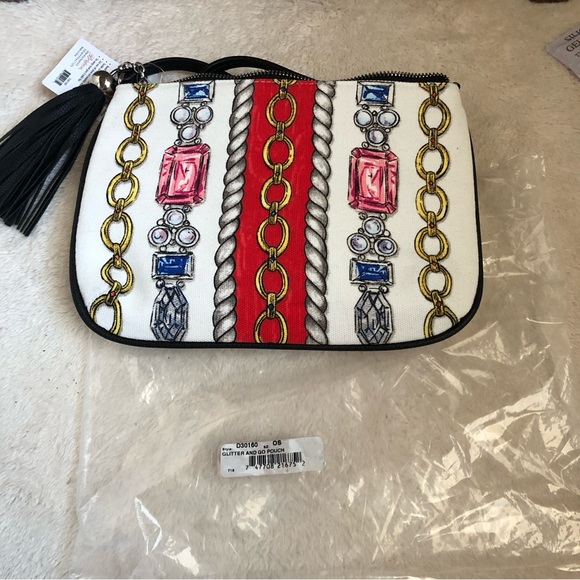NEW Brighton Love Glitter & Glow Pouch Canvas printed Cross Body  Bag - Picture 16 of 16